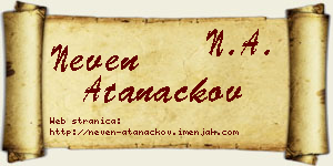 Neven Atanackov vizit kartica
